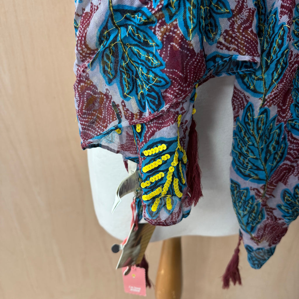 White stuff brand new dancing leaves scarf