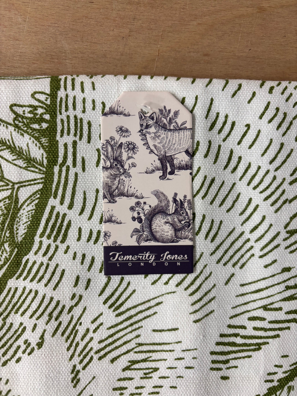 Woodland forest tea towel