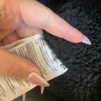 Men's C&A black denim shearling jacket size XL