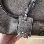 Carvela dark glitter faux leather handbag tote shoulder bag