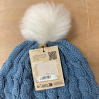 Craghoppers blue cable knit beanie