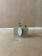 Festive wooden christmas countdown calendar