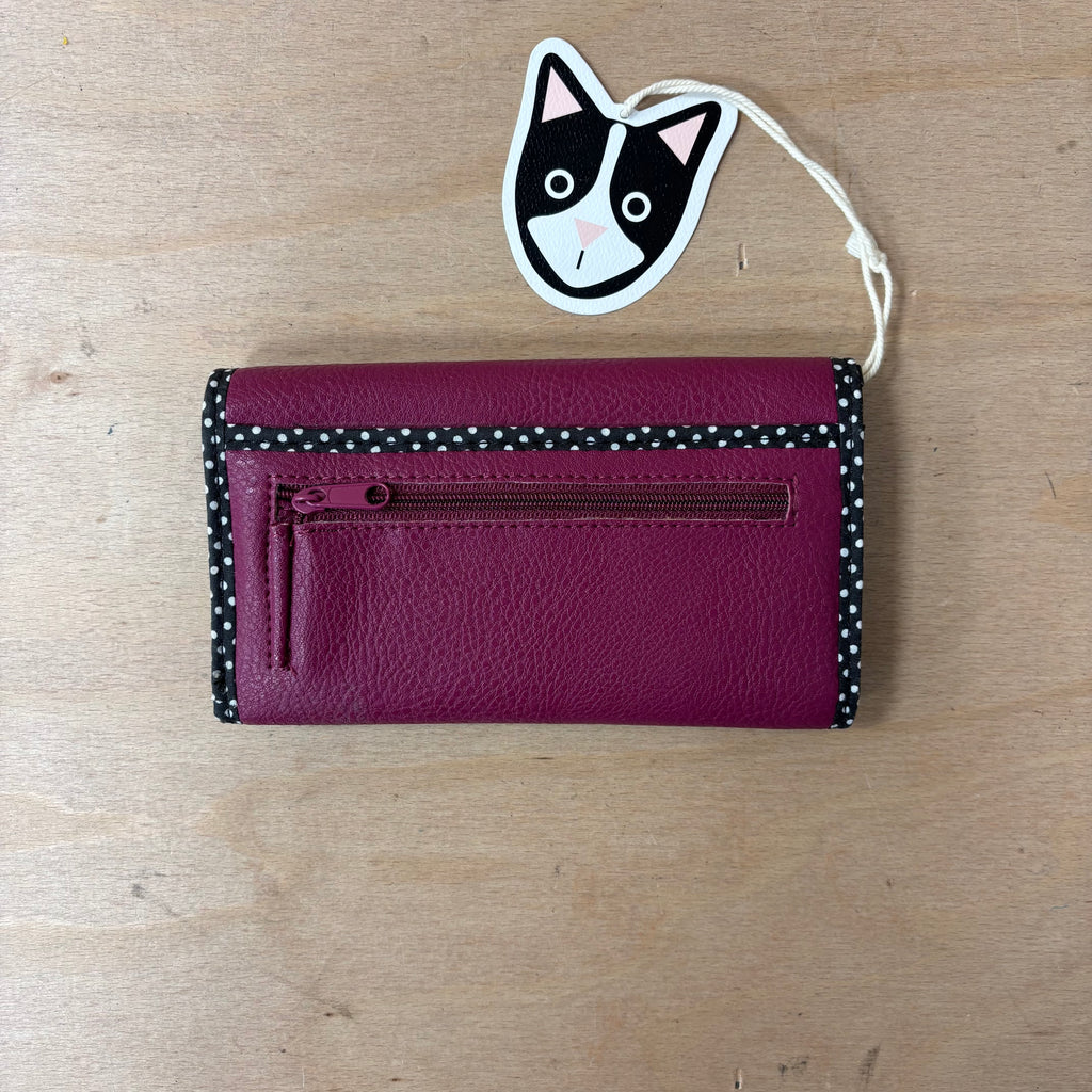 BHS cat design purple purse