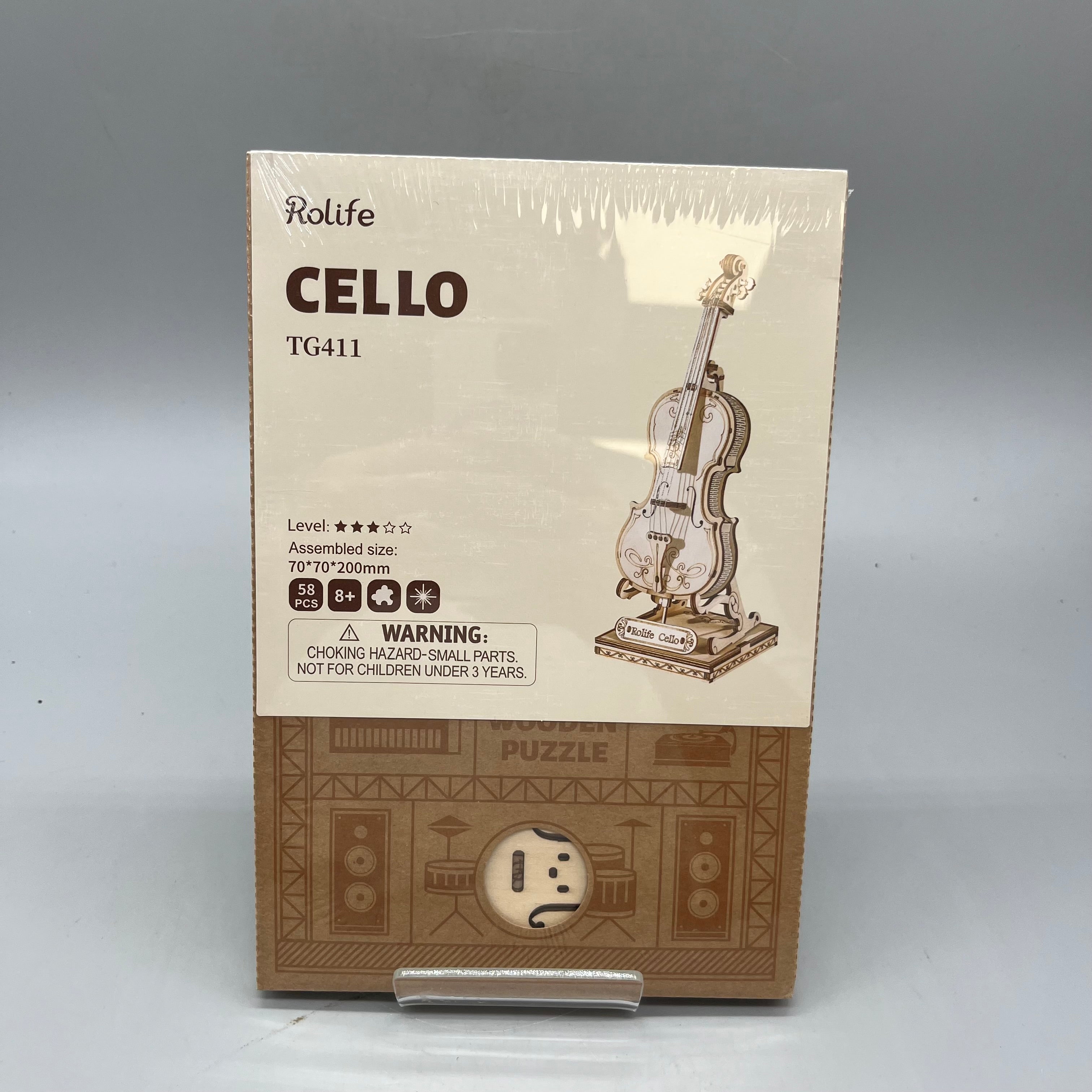 Rolife 3D cello wooden model kit