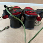 Shellys leather rose detailed circular heels size 6 UK