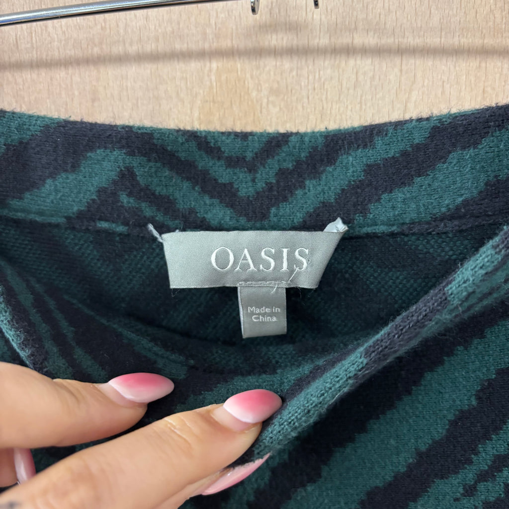 Oasis patterned midi skirt size m