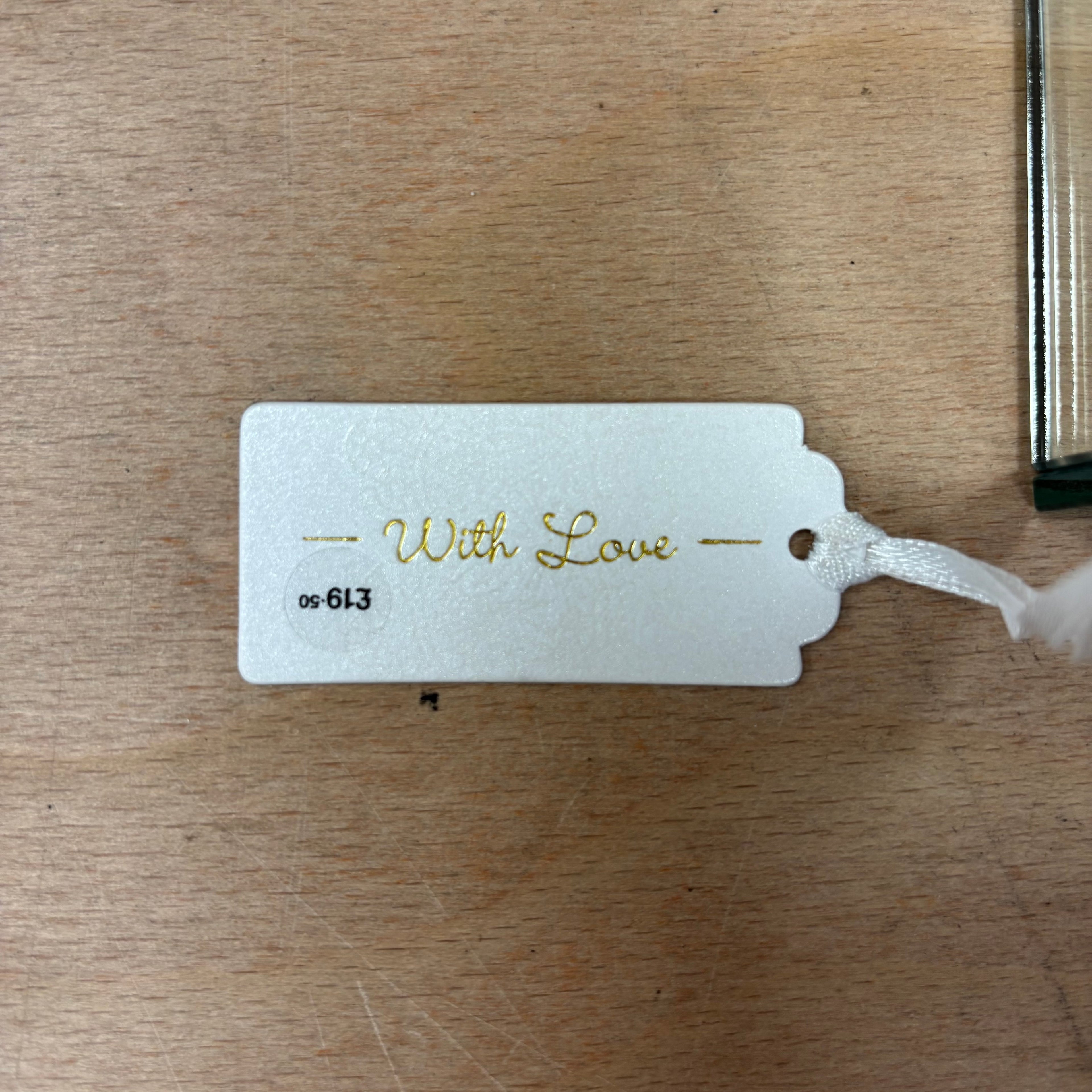 Marks & spencer with love mirror glitter design with photo lid jewellery box new