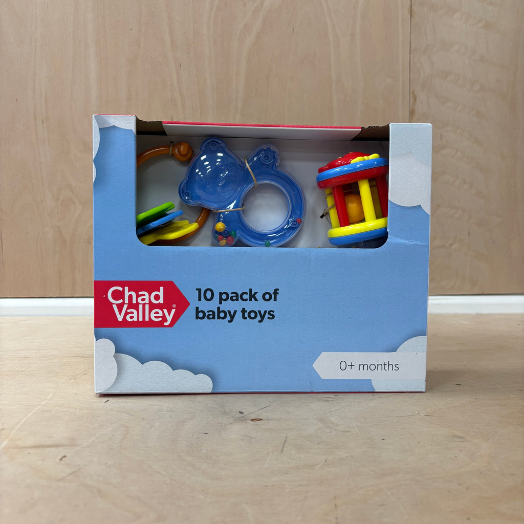 New in box chad valley 10 pack of baby toys 0+ months