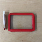 Stackers red clear pouch