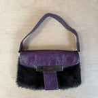 Fiorelli purple mohair textured shoulder bag