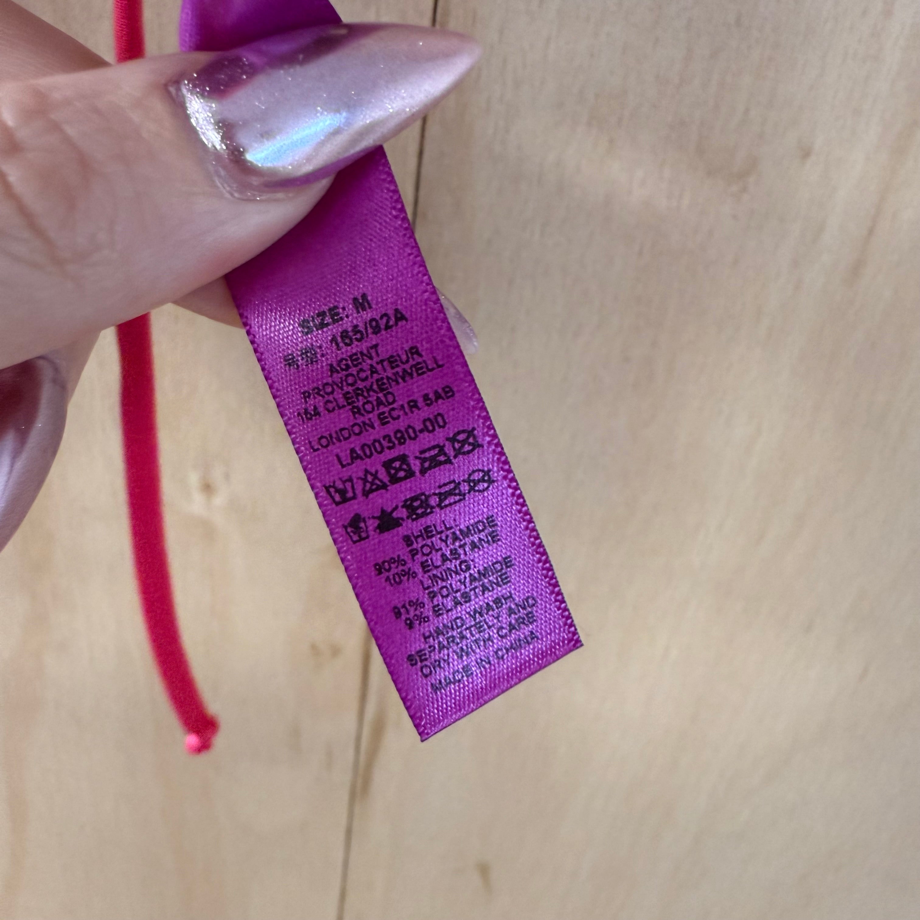 L'Agent provocateur pink bikini top size M brand new