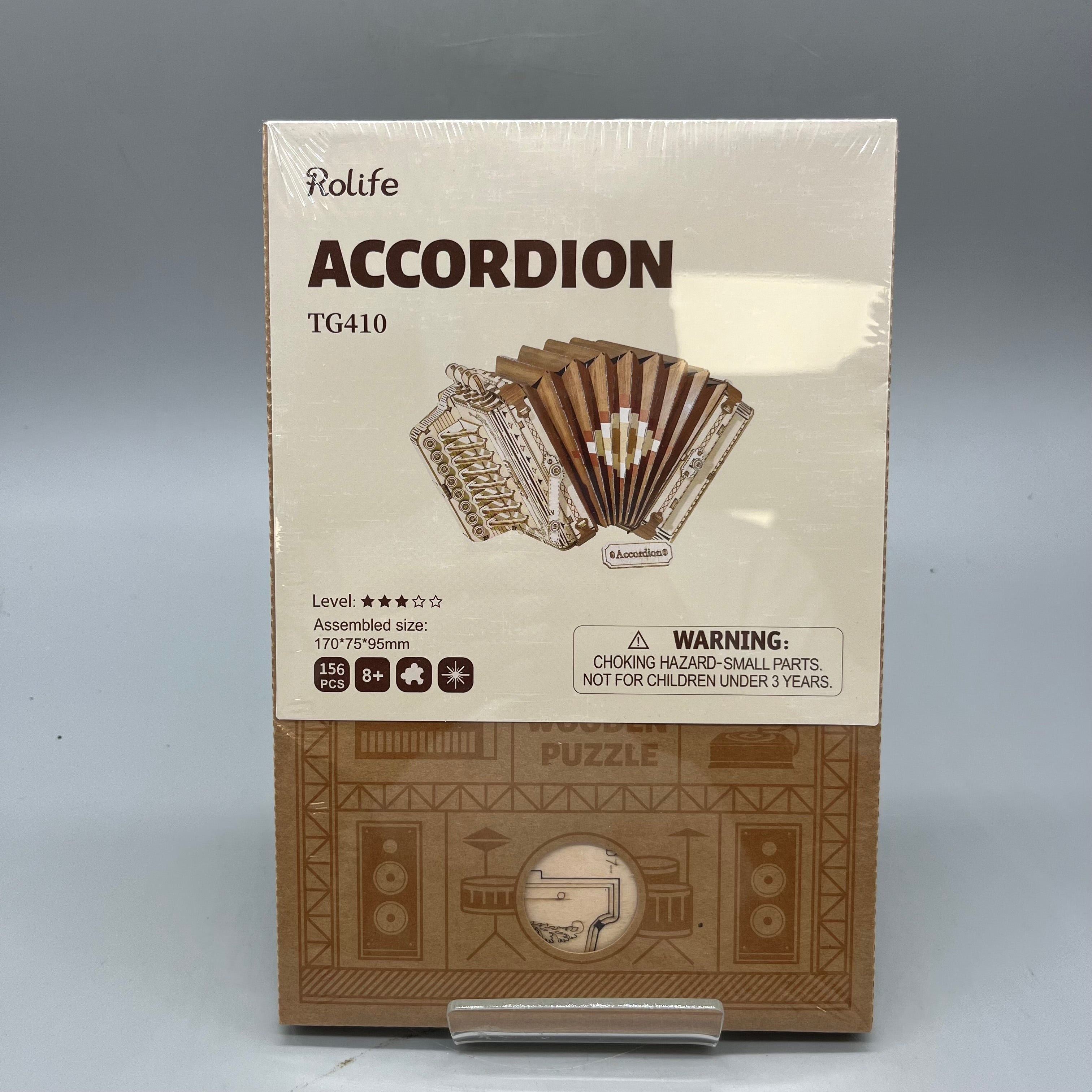 Rolife 3D accordion wooden model kit