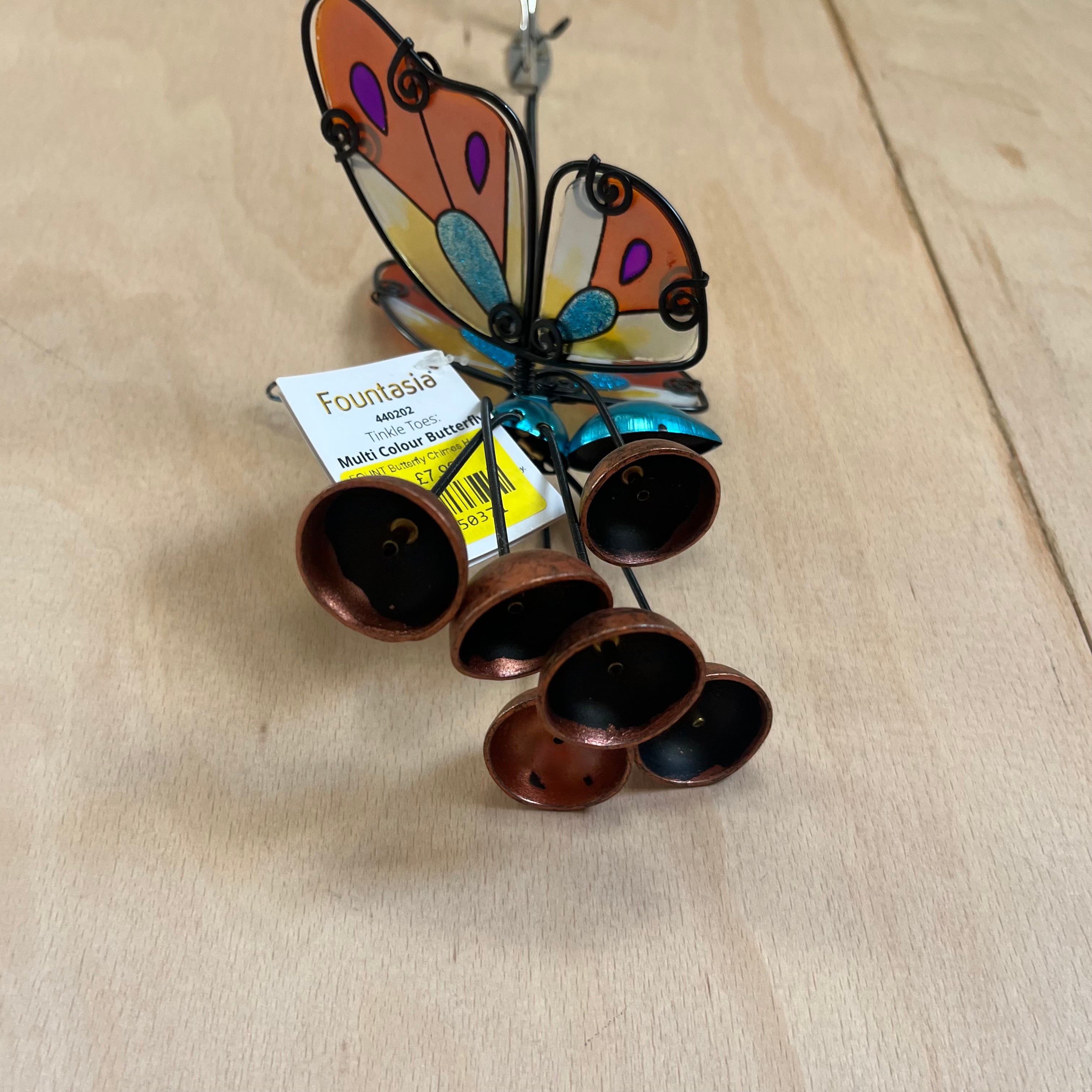 Fountasia multi coloured hanging butterfly