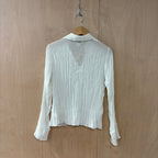 Allison taylor sheer white blouse size medium