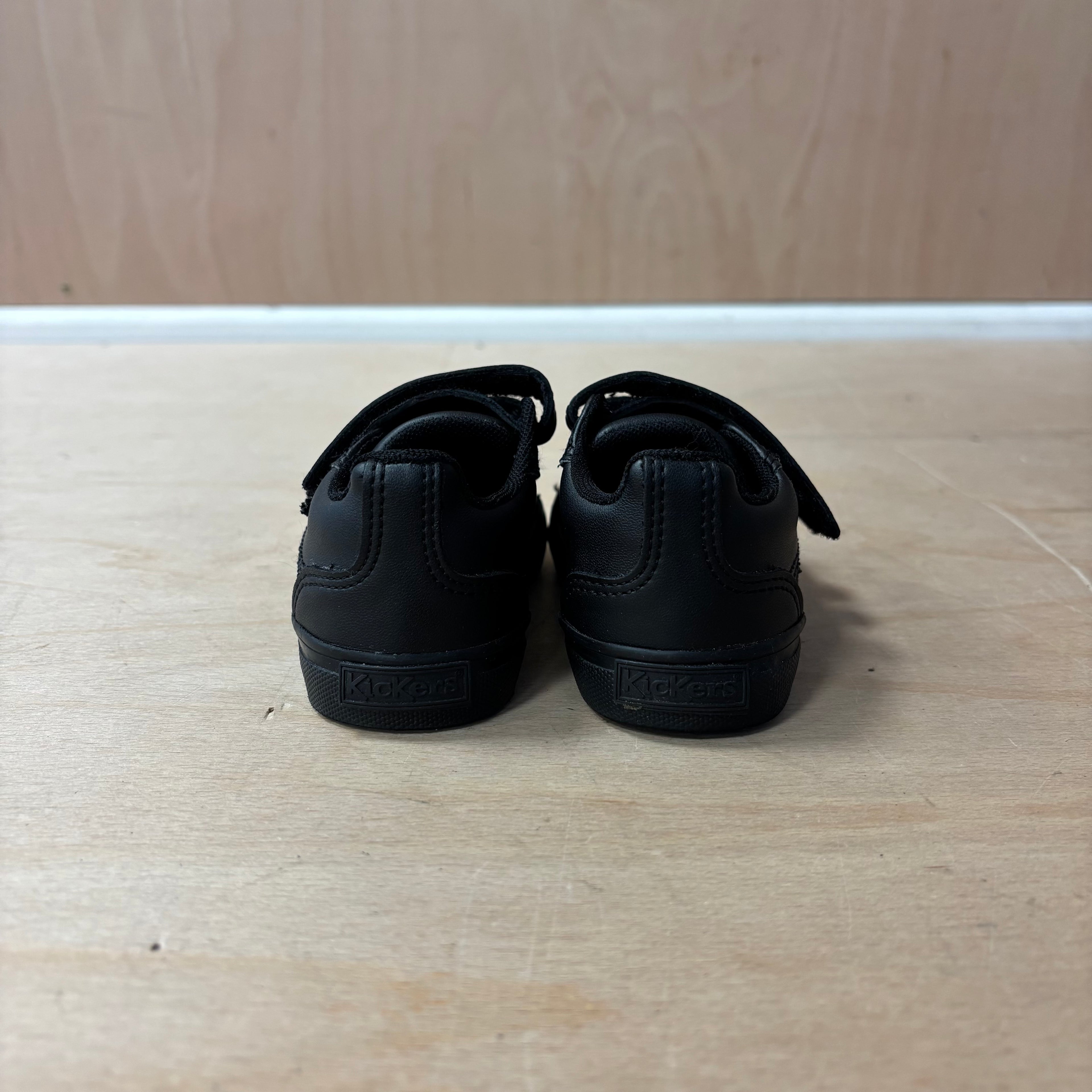 Kids kickers black trainers size 23 uk