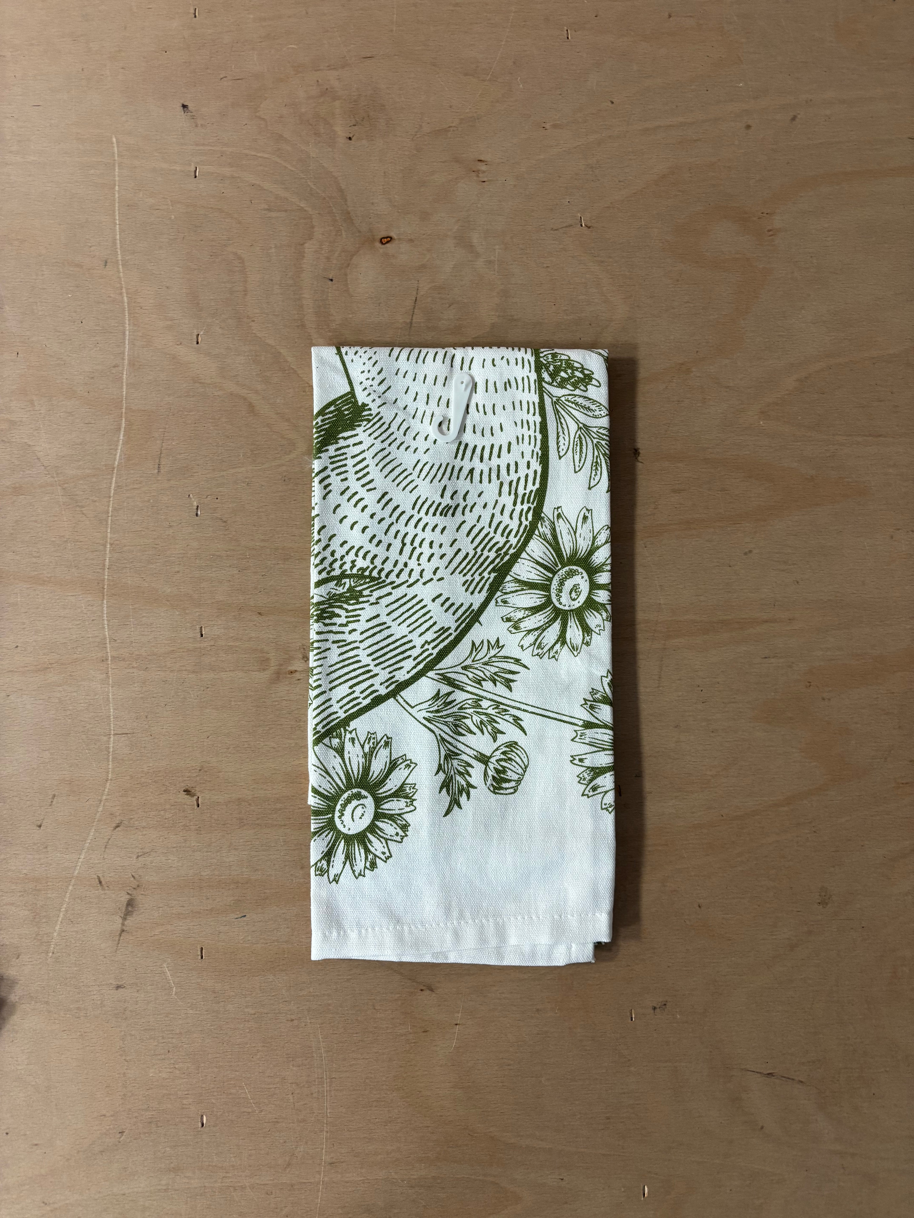 Woodland forest tea towel