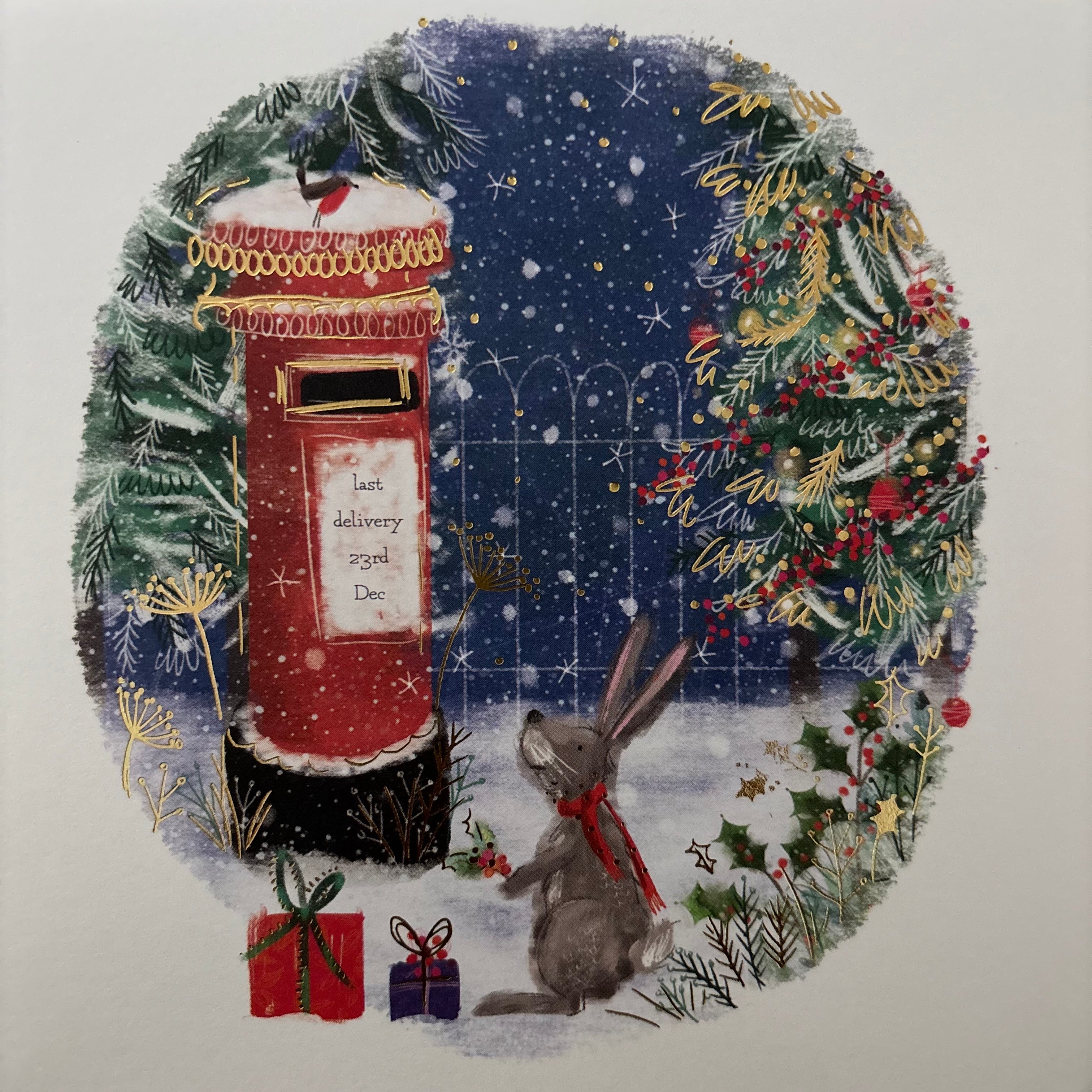 Catching the last post 10 pack christmas cards