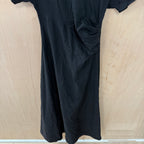 River island jersey black maxi dress size small brand new