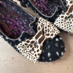 Irregular choice mutiny shoes polka dot and animal print bow size 6