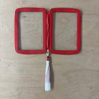 Stackers red clear pouch