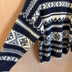 Ghost london knitted jumper blue & white size XS