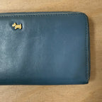 Radley light blue purse with gold hardware