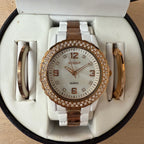 Gossip rose gold tone quartz shimmer in box ladies