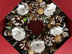 Christmas wreath white boxed