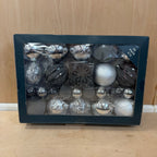 Next grey bauble collection 50 pack
