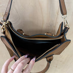 Carvela tan faux leather handbag tote shoulder bag