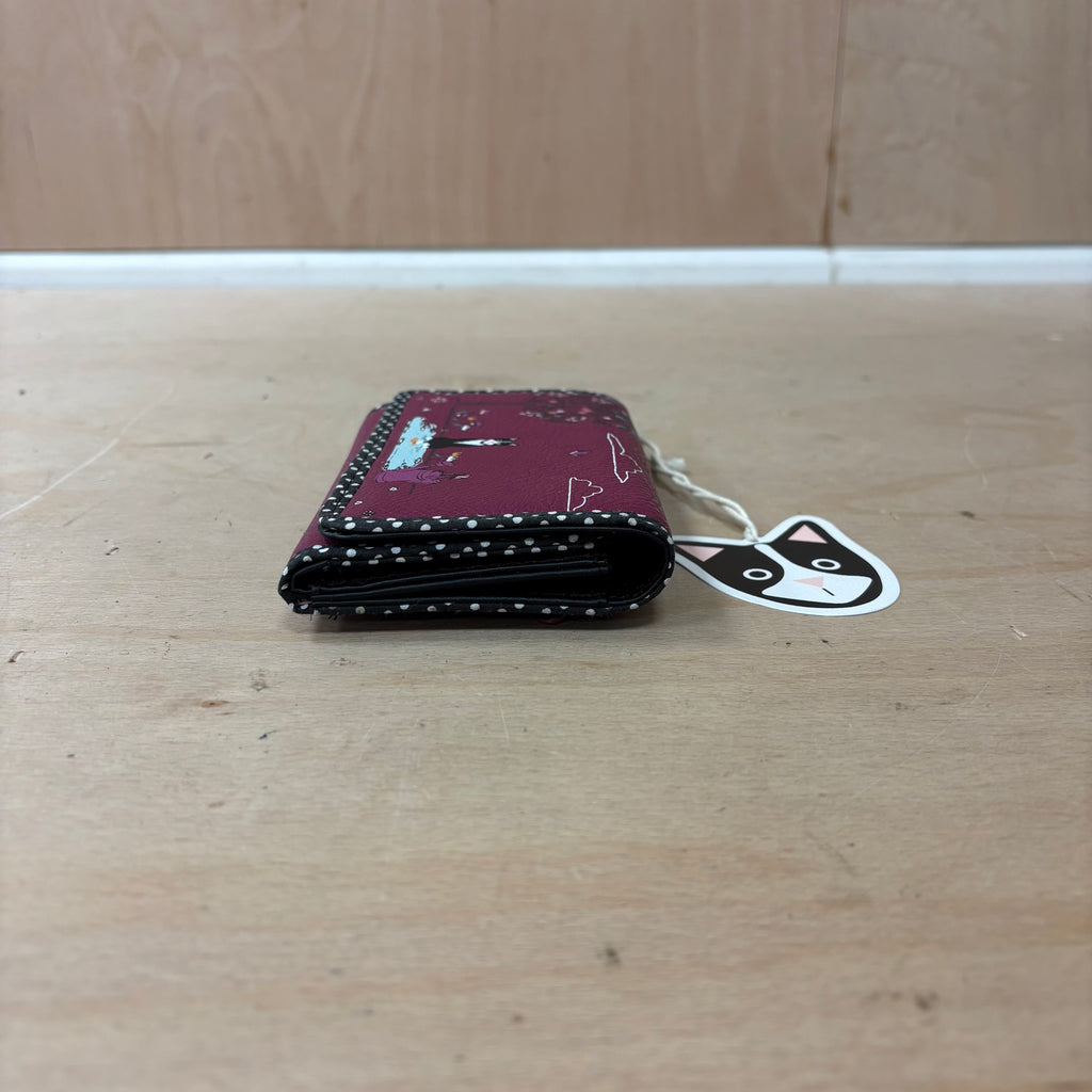 BHS cat design purple purse