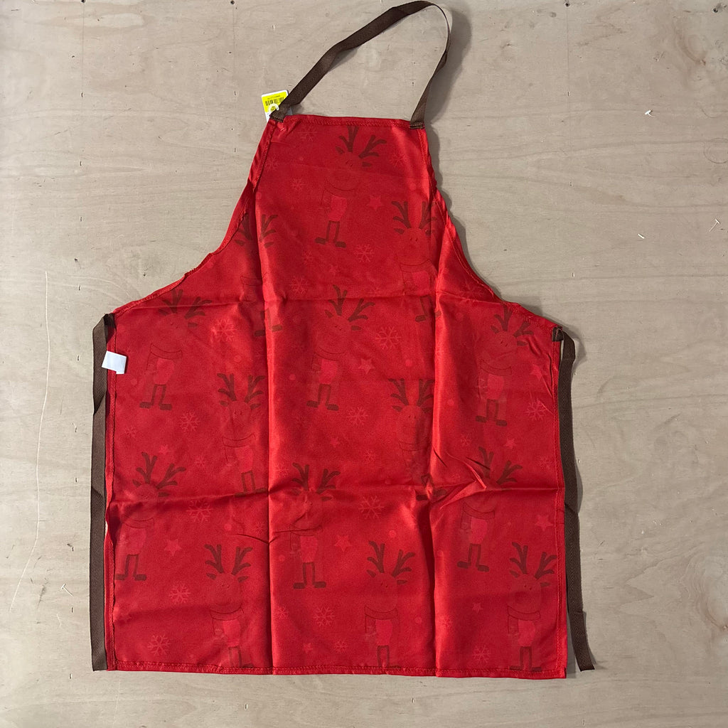 Festive magic adult christmas apron reindeer pattern