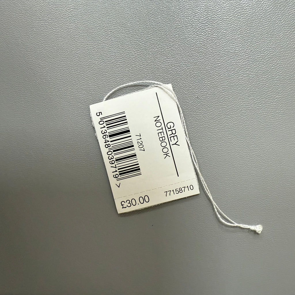 Dulwich designs grey leather notebook in box Xmas gift