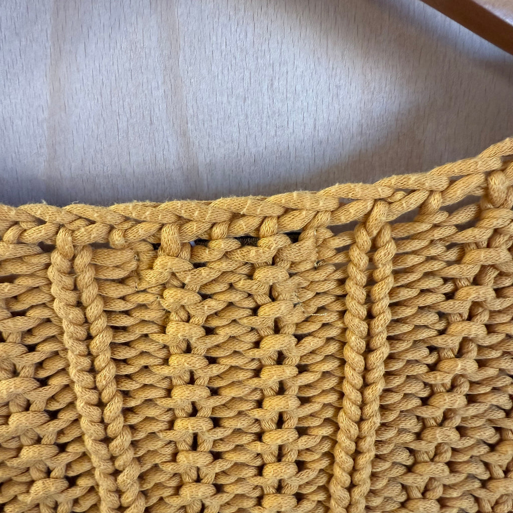 Massimo dutti cable knit orange jumper size small