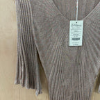 Monsoon pink glitter ribbed knit dress size small