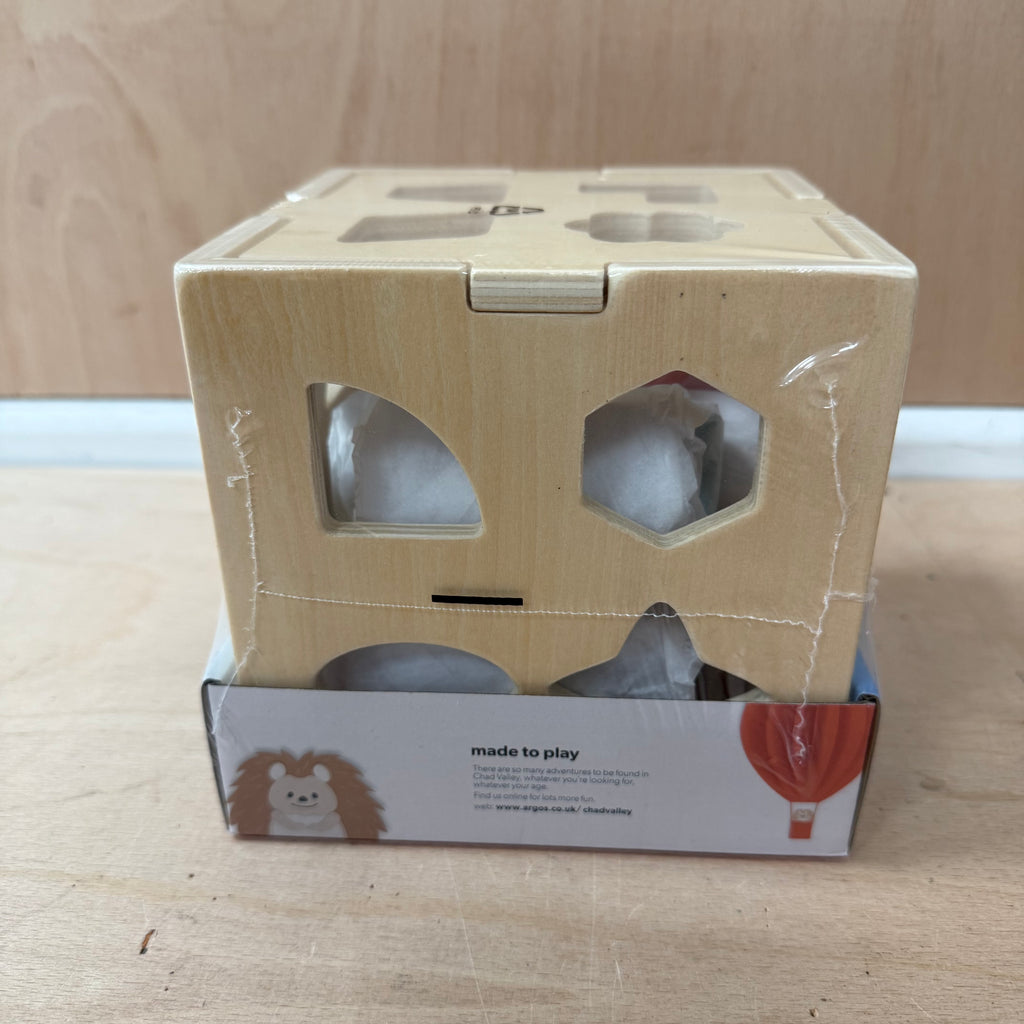 Chad valley wooden shape sorter new