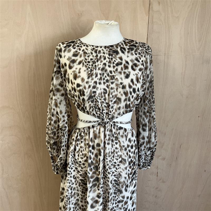 Brand New Zara Animal Print Backless Dress