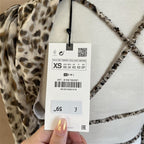 Brand New Zara Animal Print Backless Dress