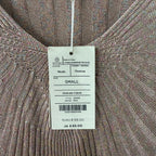 Monsoon pink glitter ribbed knit dress size small