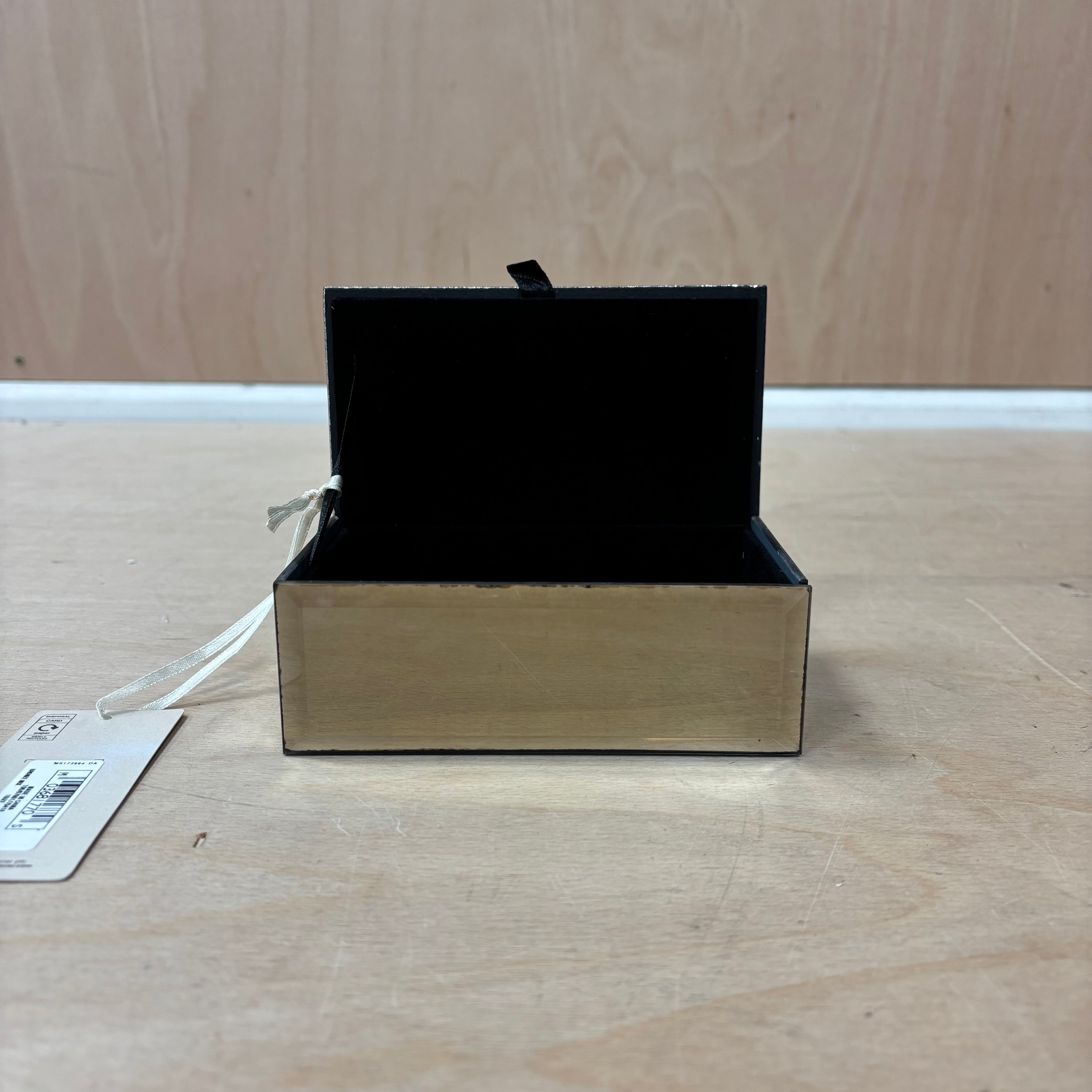 Marks & spencer with love range mirror design trinket/ jewellery box new