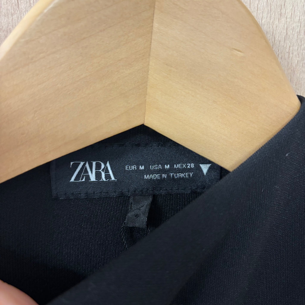 Zara black long-sleeve dress size medium