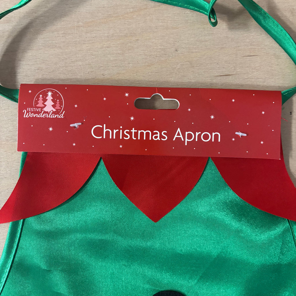 Festive kids wonderland christmas apron Elf