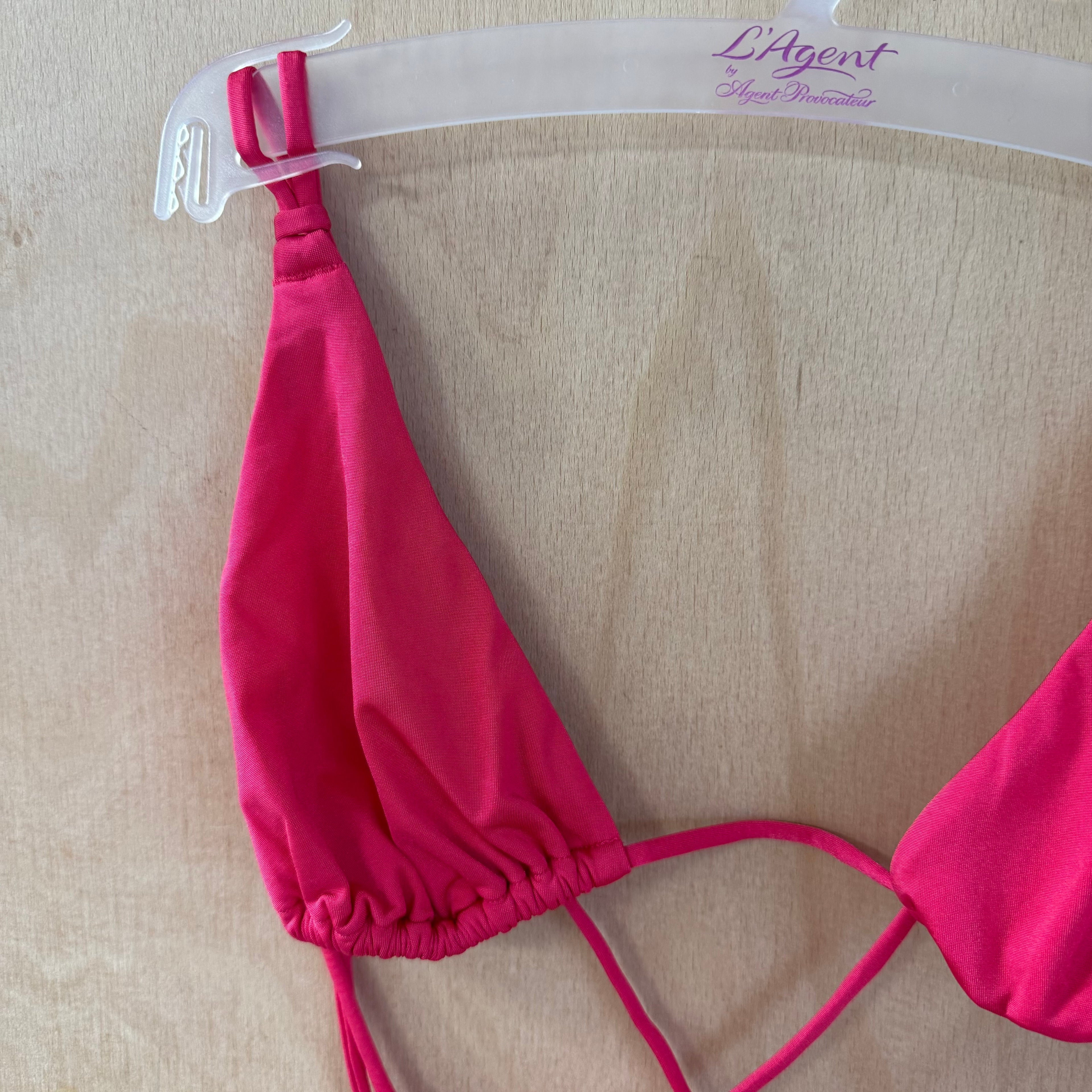 L'Agent provocateur pink bikini top size M brand new