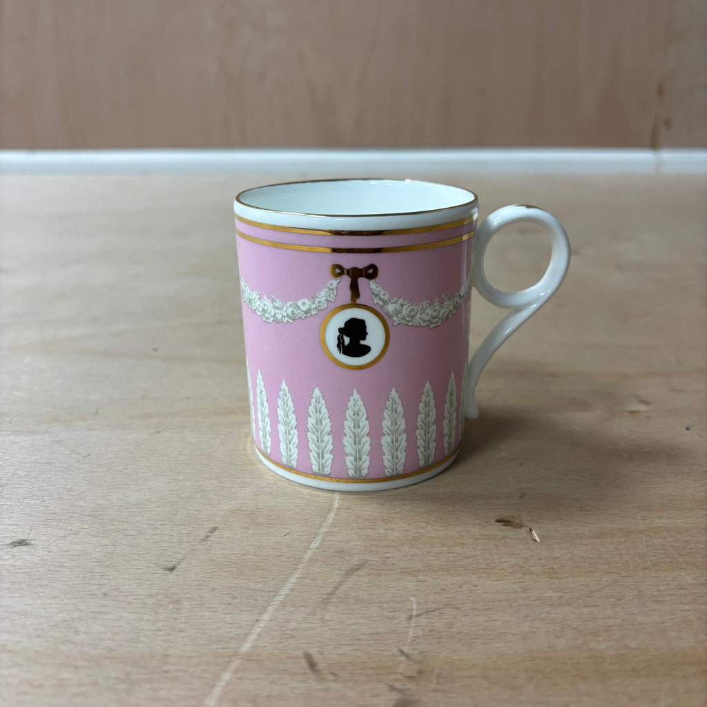 Wedgwood archive collection pink cameo fine bone china mug original box