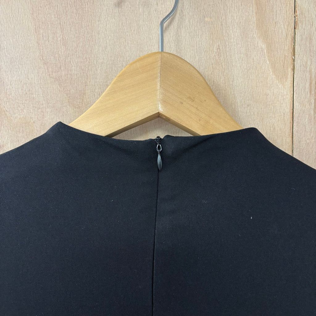 Zara black long-sleeve dress size medium