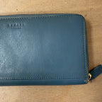 Radley light blue purse with gold hardware