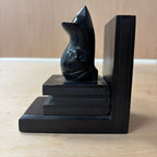 Cat and mouse designed bookends