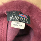 Kangol vintage fluffy berry coloured hat with bow