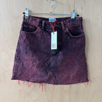 urban outfitters pink denim mini skirt 26w brand new