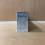 Festive lit wooden santa train